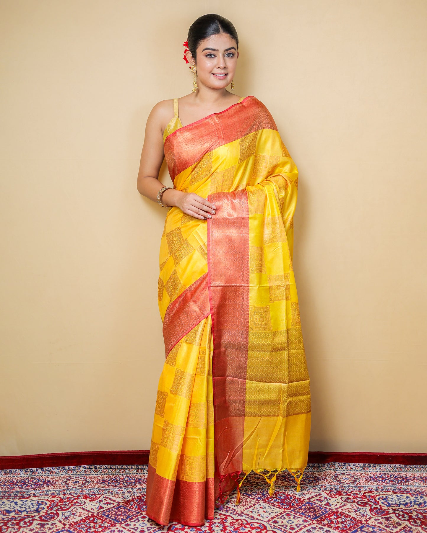 Festive Banarasi Silk Saree with Blouse Piece