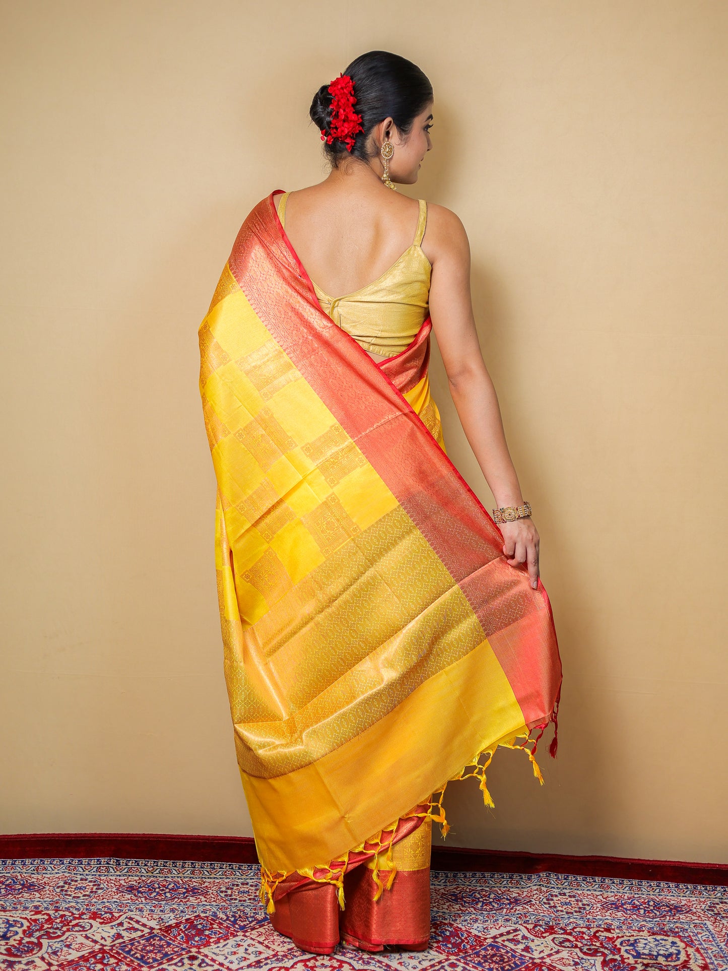 Festive Banarasi Silk Saree with Blouse Piece