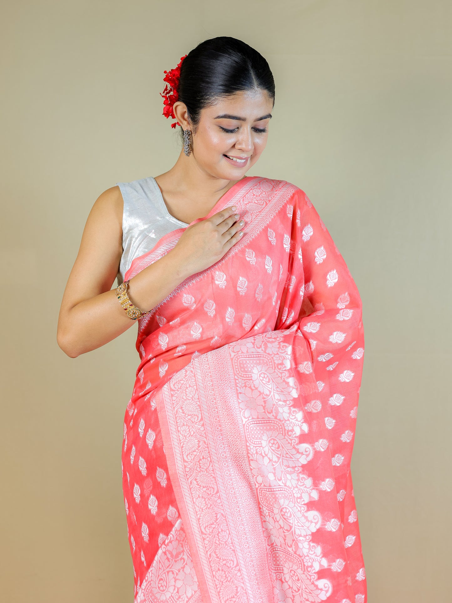 Elegant Cotton Saree with Blouse Piece – Daily & Festive Wear