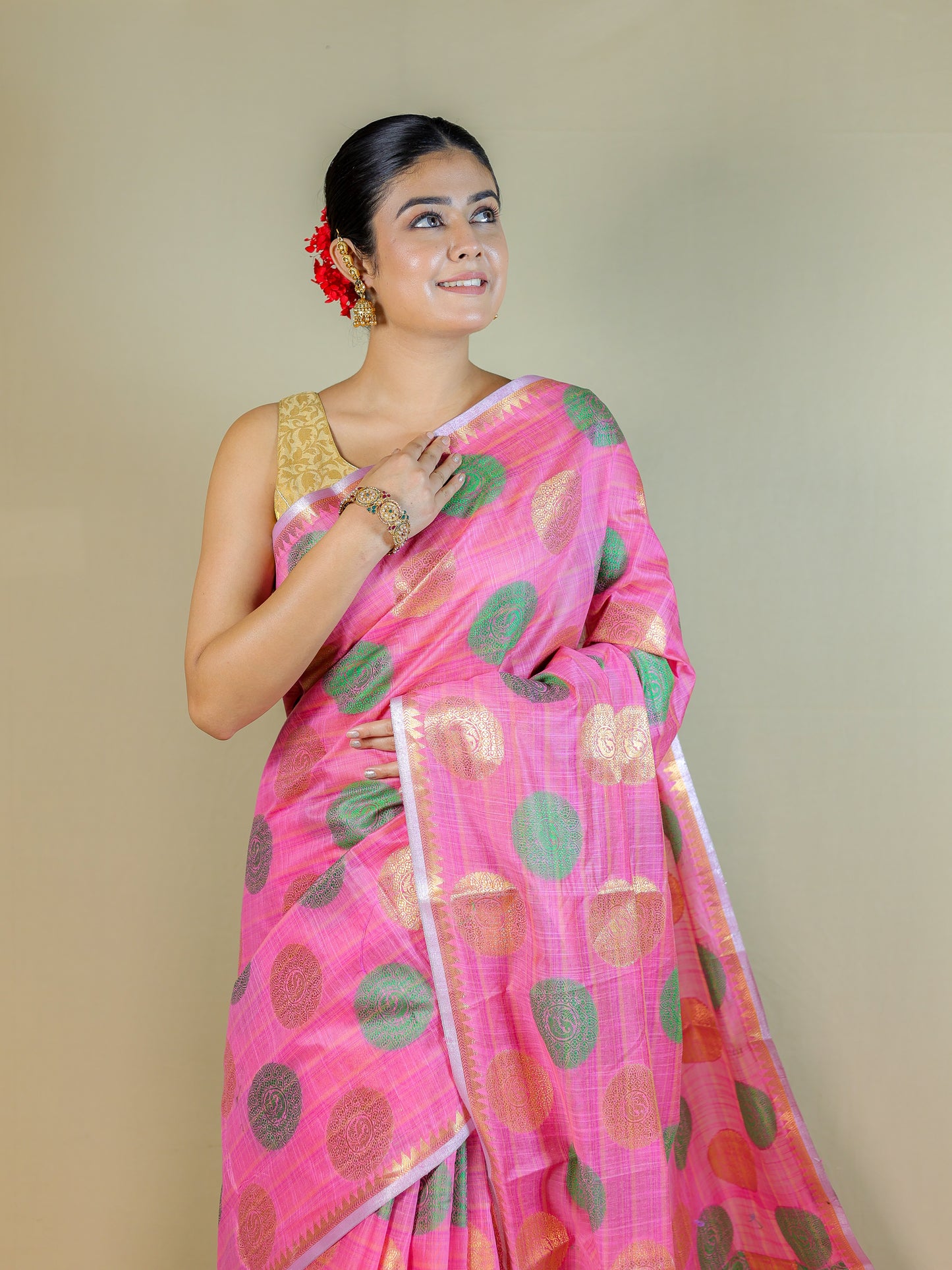 Banarasi Silk Saree with Blouse Piece – Festive & Party Wear