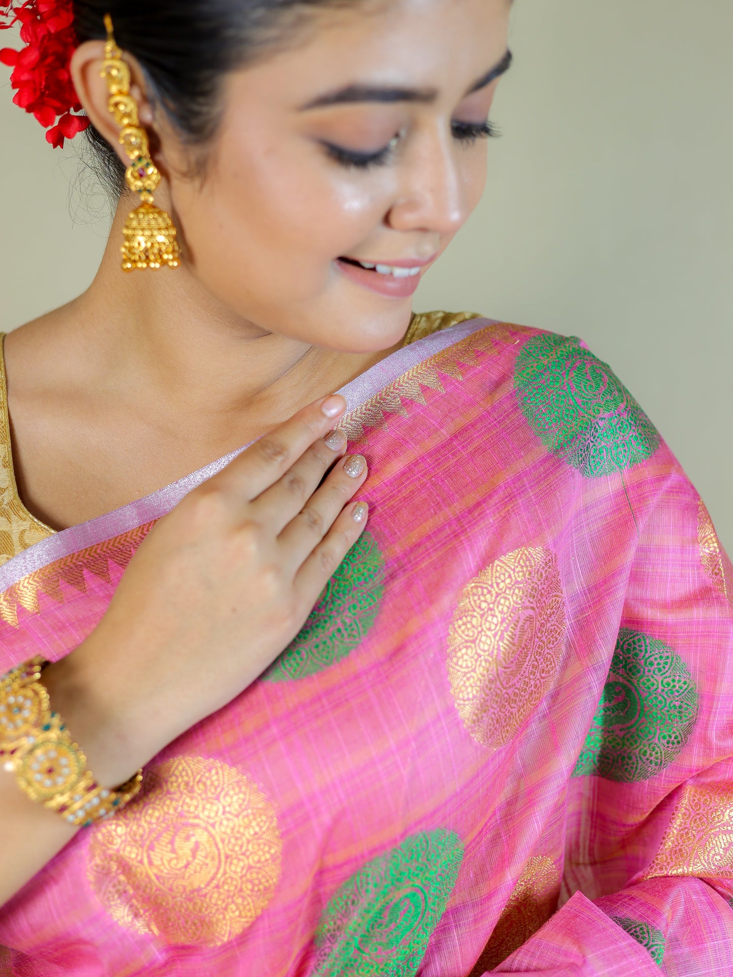 Banarasi Silk Saree with Blouse Piece – Festive & Party Wear