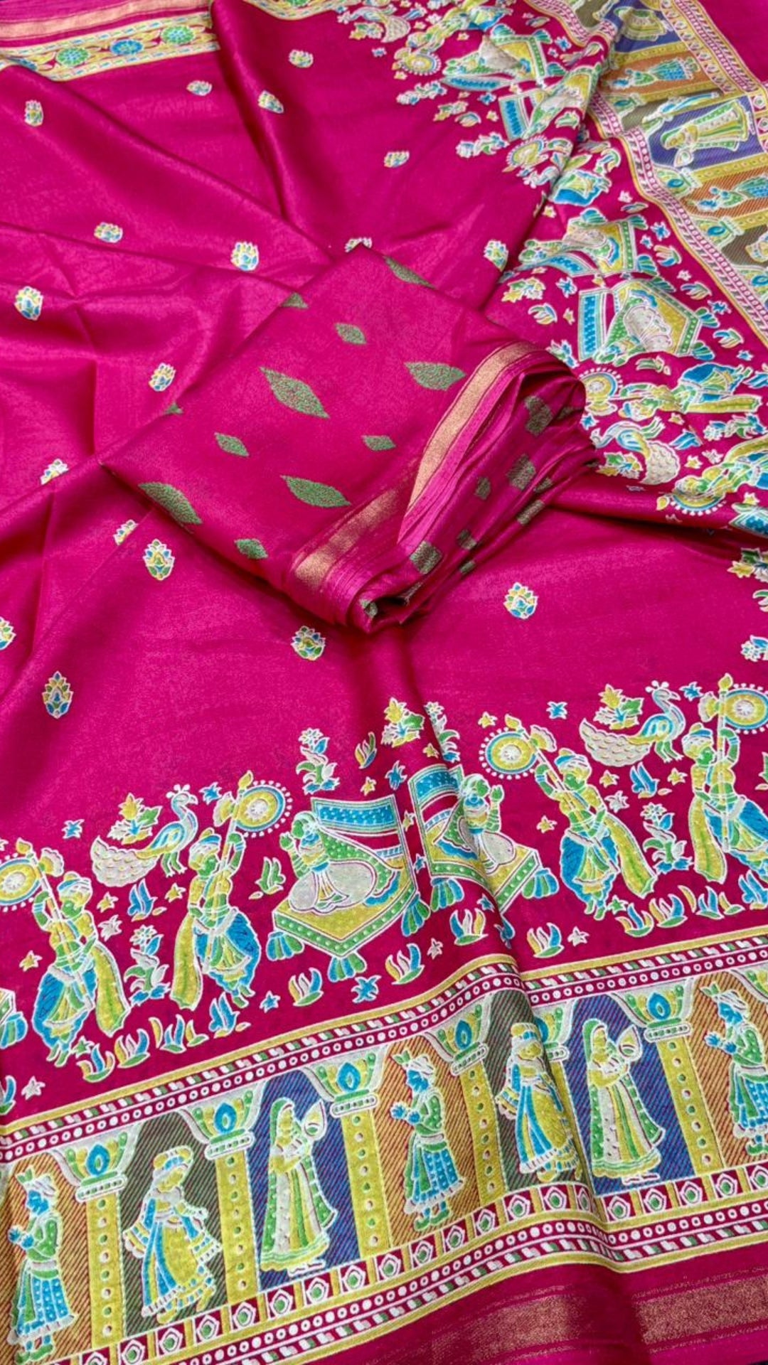Rani Pink Russian Dola Silk Saree
