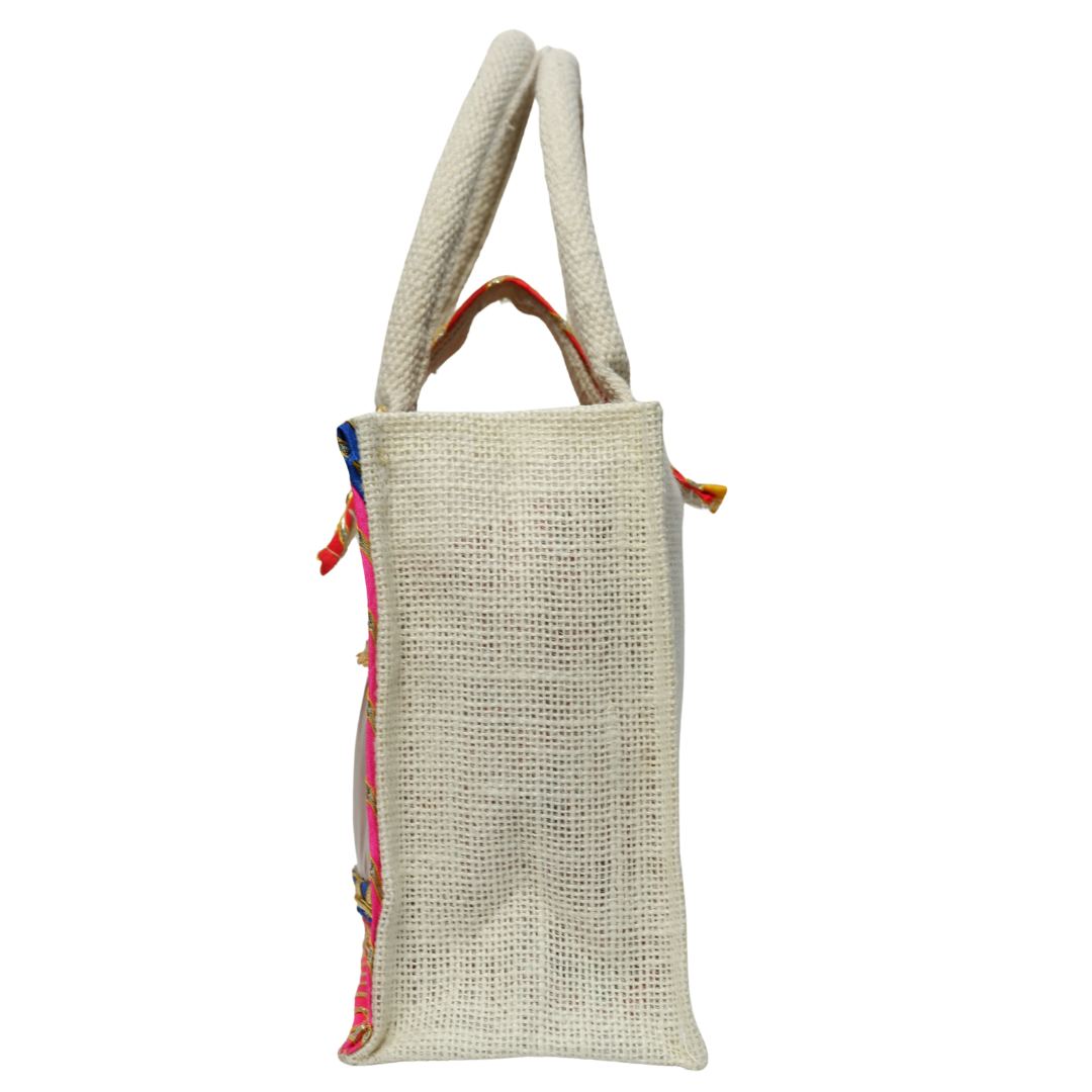 Eco Friendly Marwadi Gottapatti Bag for Festive and Wedding Occasion