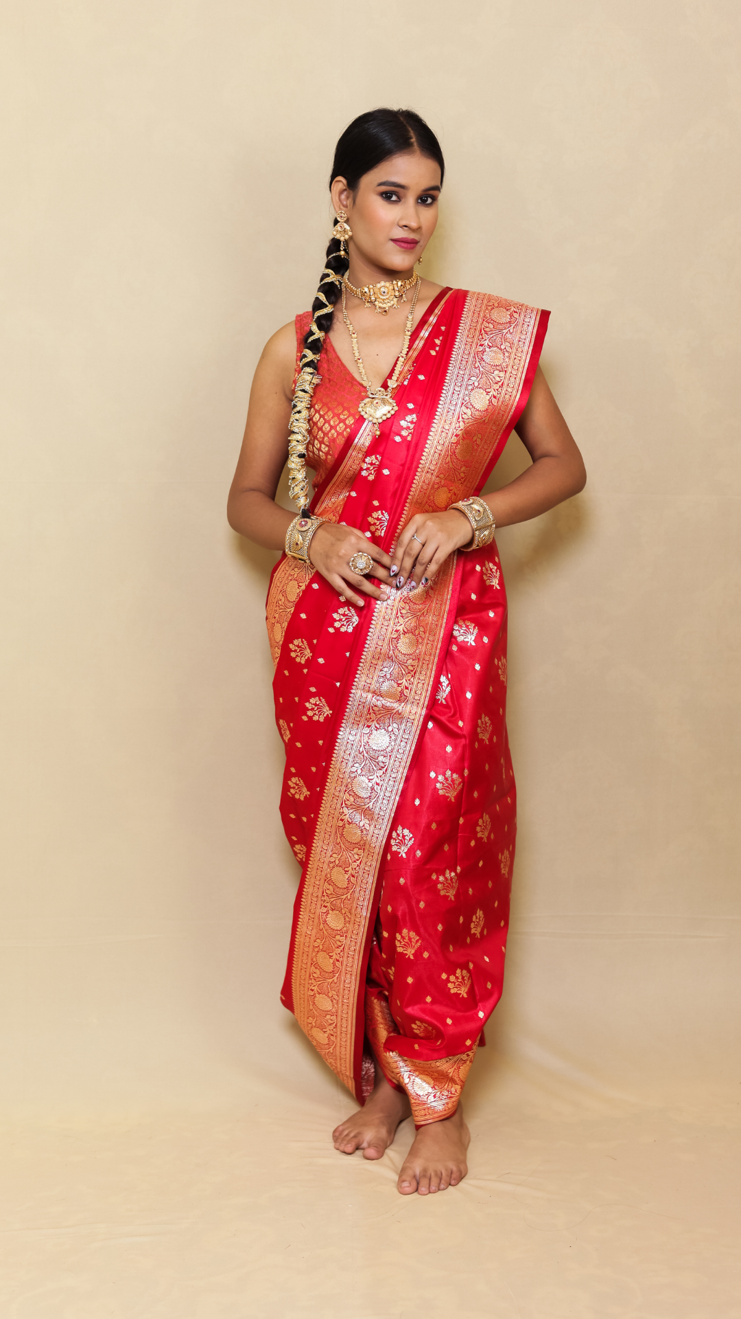 Katan Silk Tanchui Banarasi saree