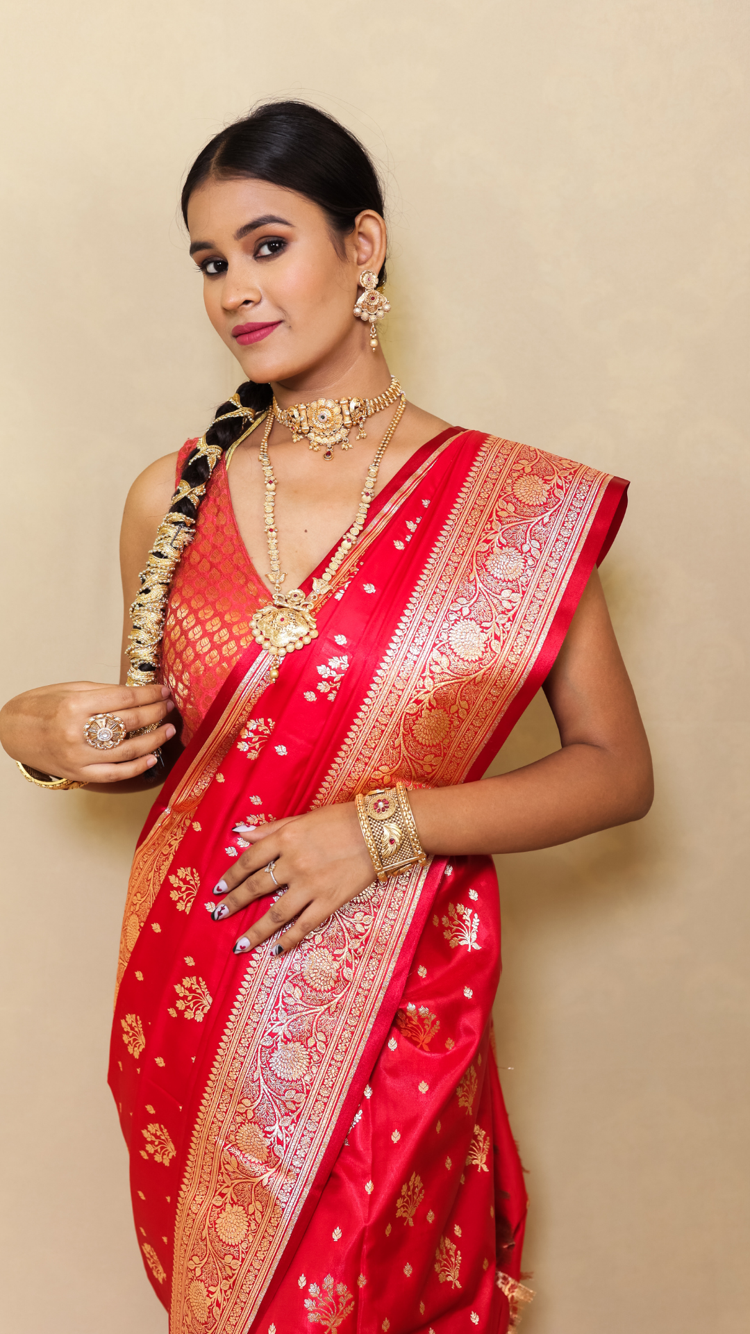 Katan Silk Tanchui Banarasi saree