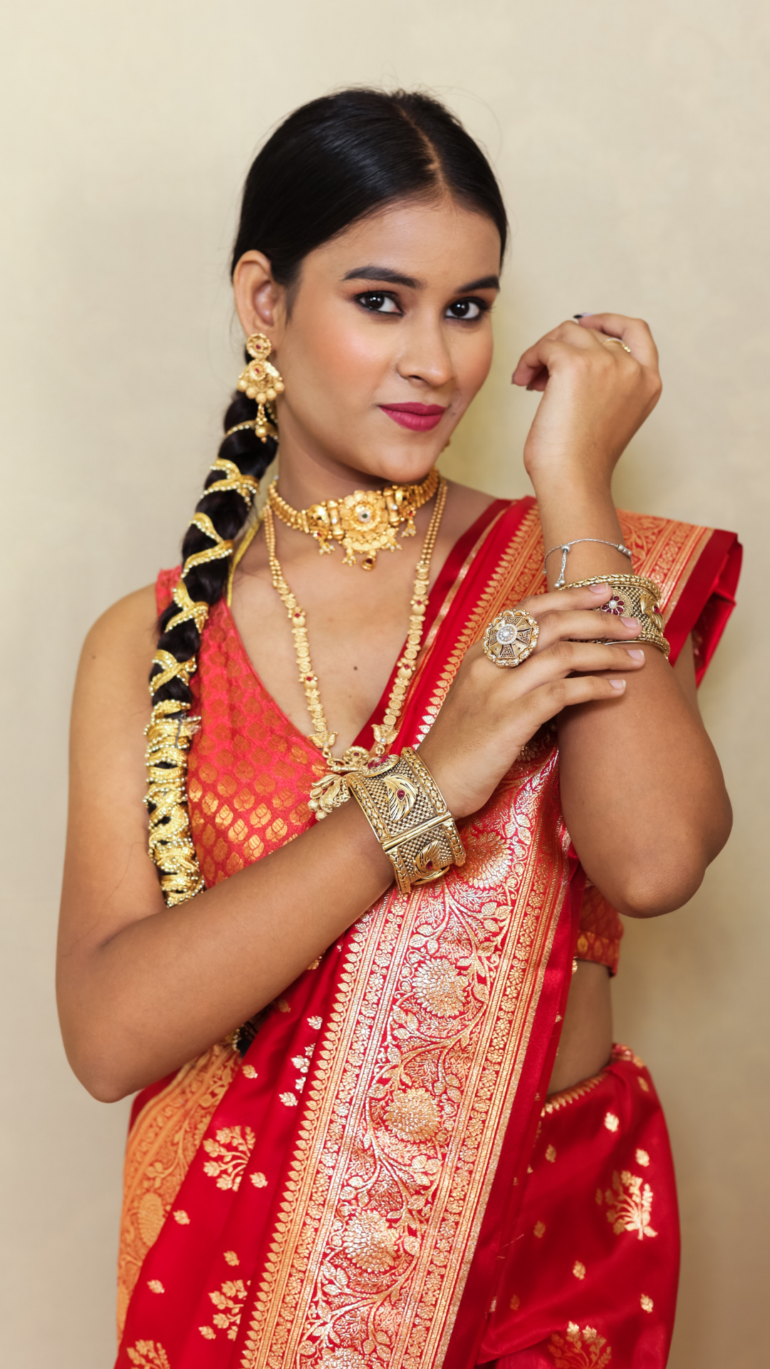 Katan Silk Tanchui Banarasi saree