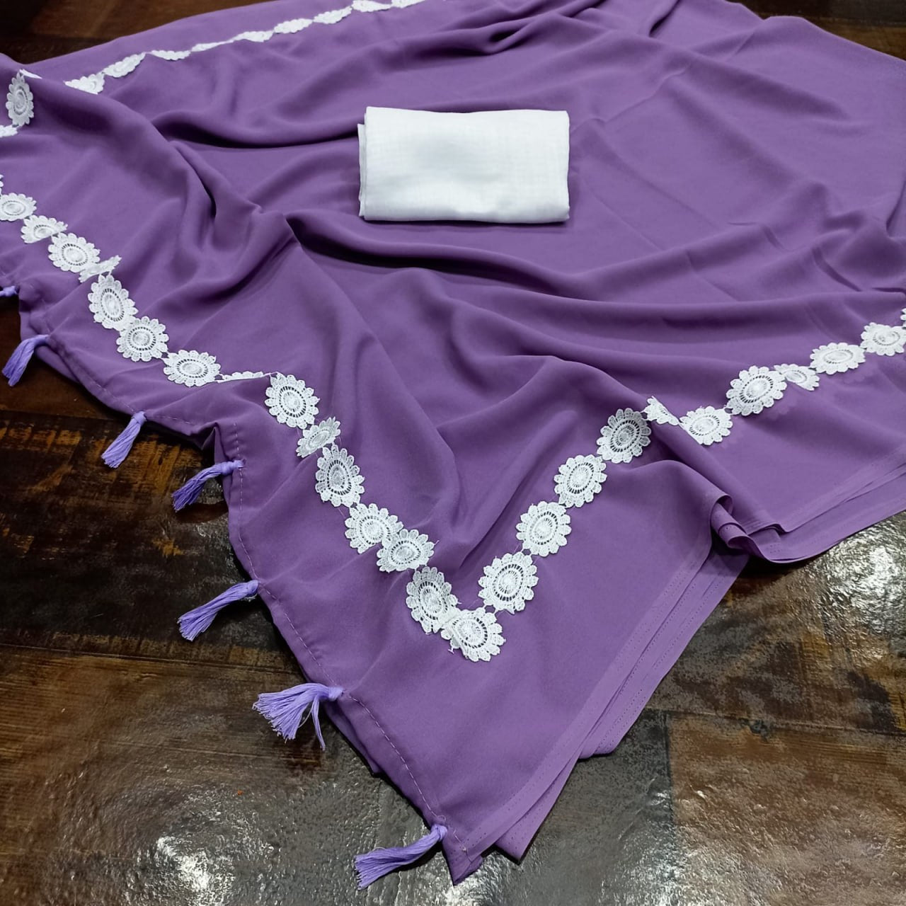 Bollywood collections party wear fancy Georgette saree's