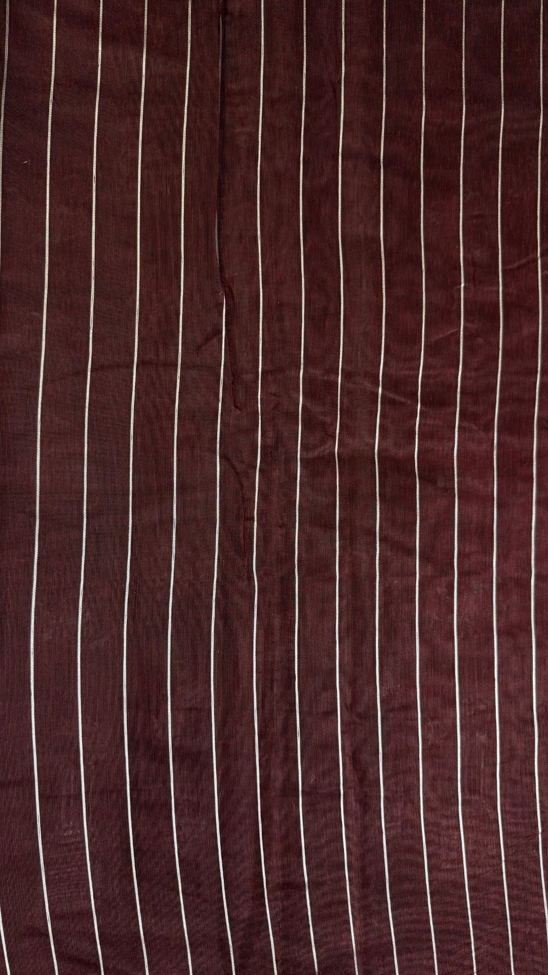 Banarashe Maroon Banarasi Cotton Saree with Elaborate Aachal Work