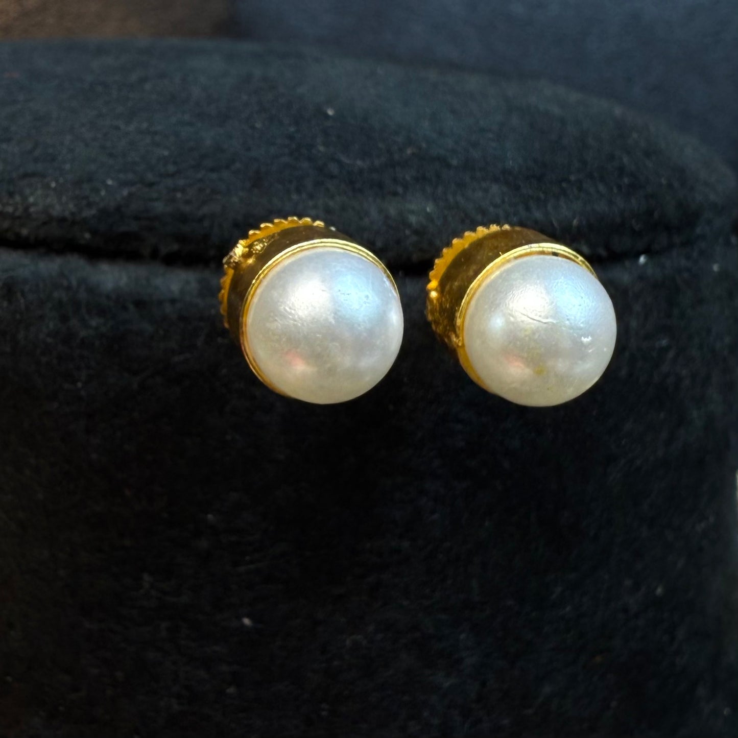 Elegant Gold-Plated Pearl Necklace Set for Women & Girls