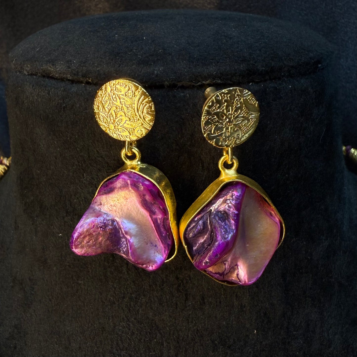 Trendy Multicolor Stone Gold-Plated Necklace Set for Women & Girls
