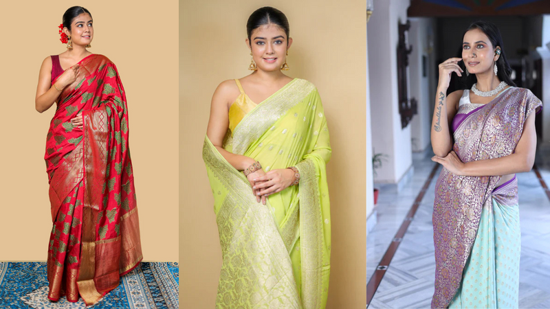 Buy Pure Georgette Sarees Online for Karwa Chauth Festival