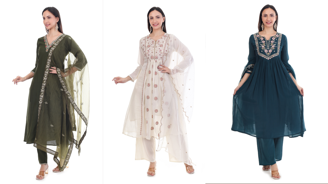 Buy Salwar Suit Sets Online: Discover Elegant Designer Salwar Suits for Every Occasion - Baranashe
