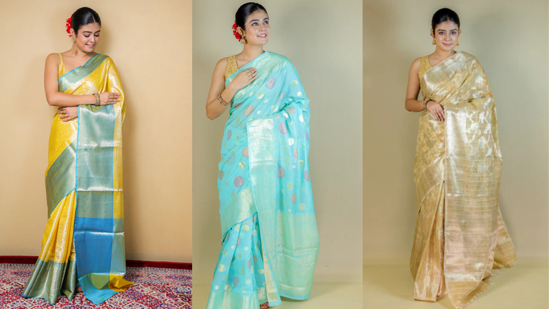 Elevate Your Wedding Look with Exquisite Pure Tissue Silk Banarasi Sarees
