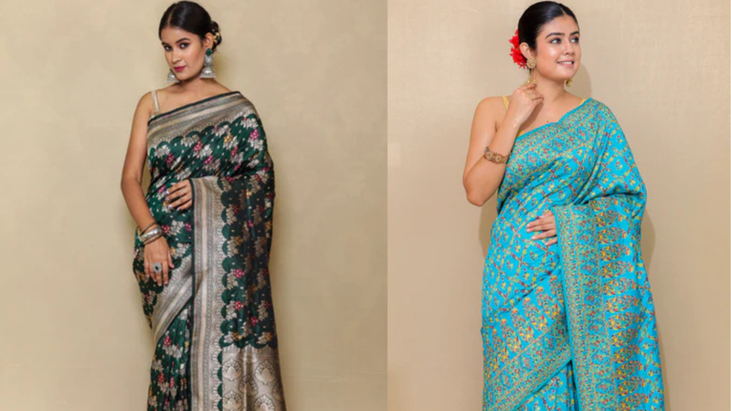 Embrace Royal Elegance: Buy Online Meenakari Banarasi Sarees