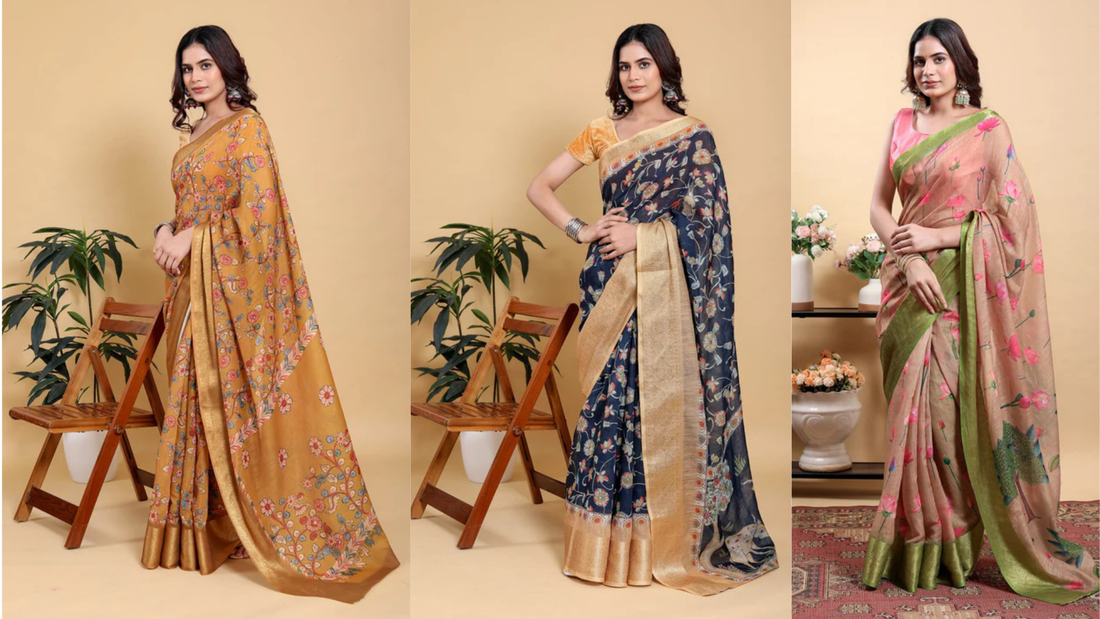 Embrace Grace & Comfort: Buy Online Linen Sarees – The Perfect Blend of Elegance and Ease