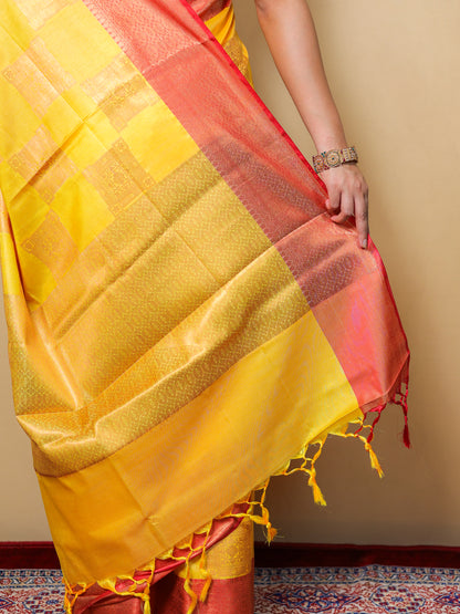 Festive Banarasi Silk Saree with Blouse Piece