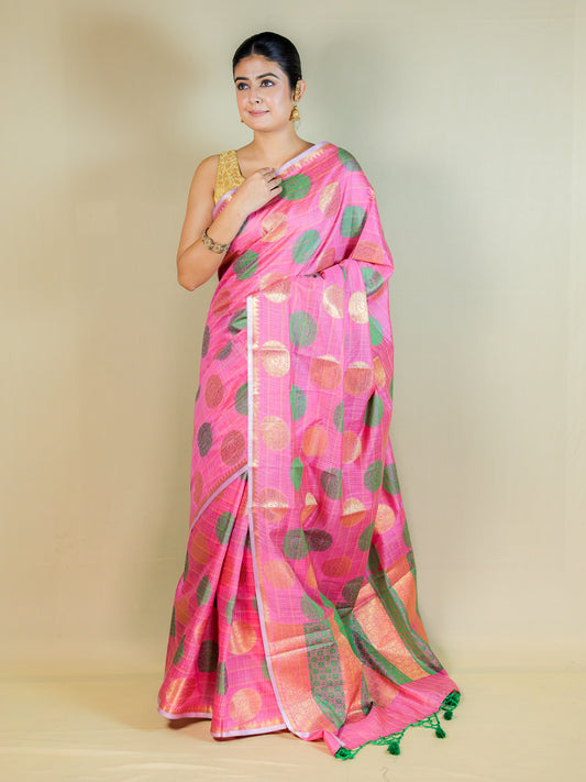 Banarasi Silk Saree with Blouse Piece – Festive & Party Wear