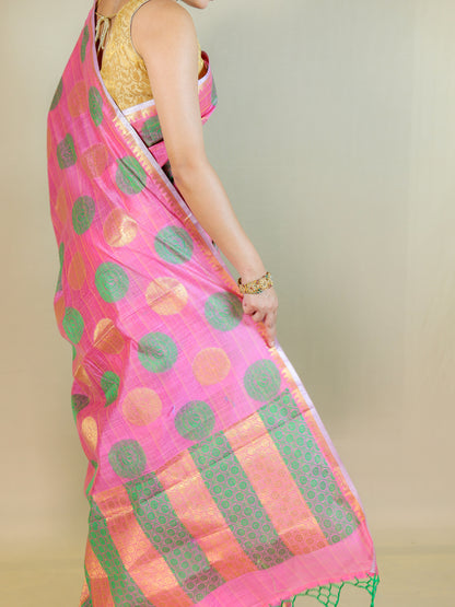 Banarasi Silk Saree with Blouse Piece – Festive & Party Wear