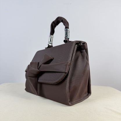 Brown Bow Sling Bag for Women