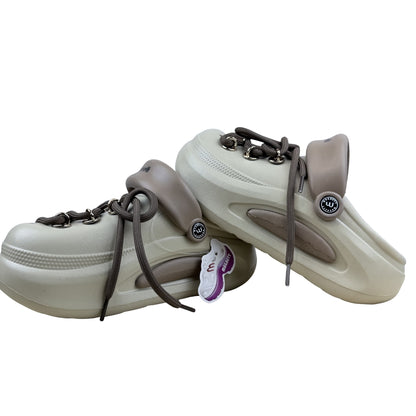 Magnett Women's Chunky Platform Clogs with Decorative Laces