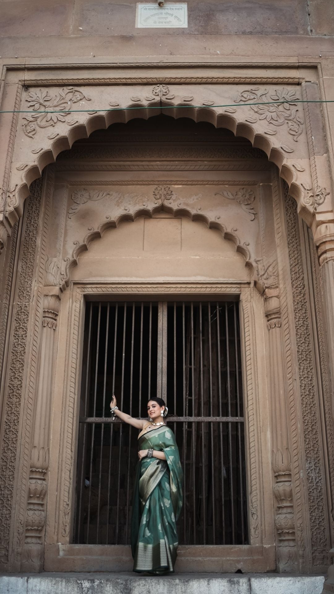 Vridhi – Sage Elegance in Silk