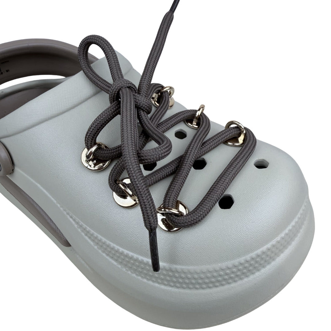 Magnett Women's Chunky Platform Clogs with Decorative Laces
