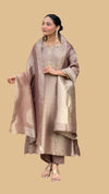 Banarasi Suit Set for Women with Zari Dupatta