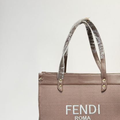 Coffee Brown Canvas Luxury Tote Bag