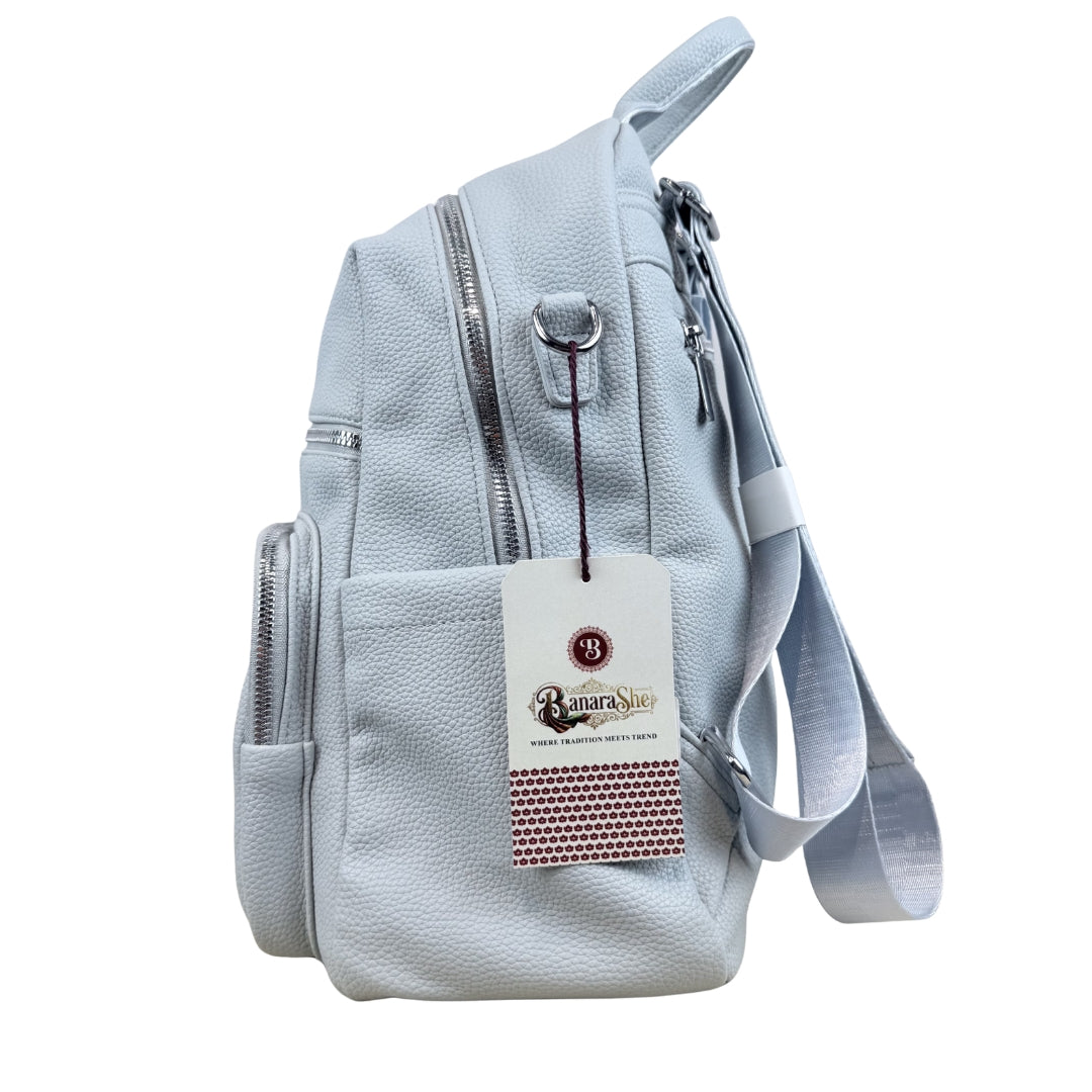 Premium Silver-Chain Urban Backpack