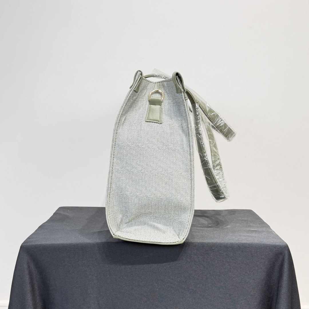 Fendi Roma Grey Canvas Tote Bag for Women