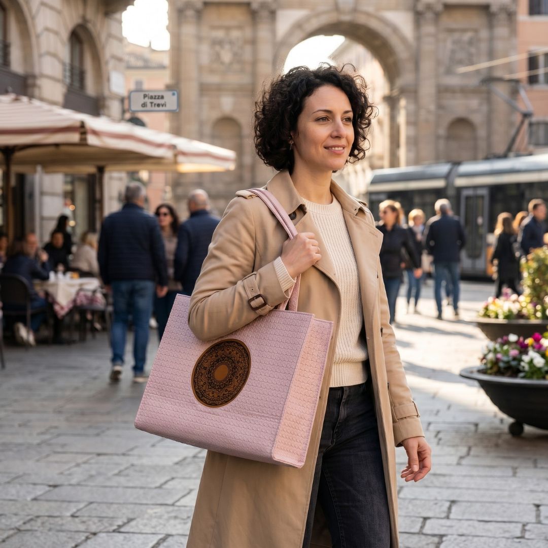 Designer Pink Tote Bag for Women