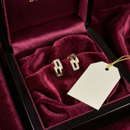 Anti-Tarnish Gold Stud Earrings