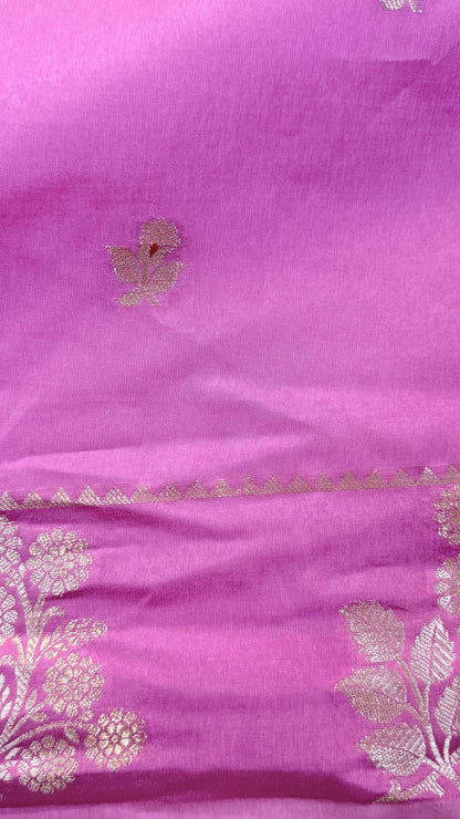 Baby Pink Raw Mango Silk Saree