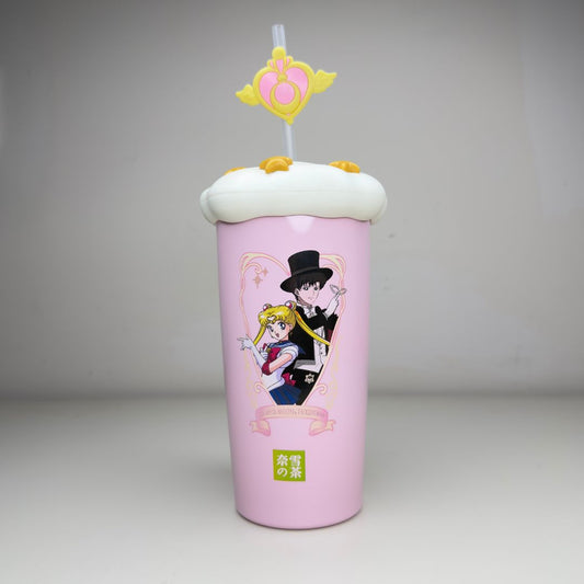 Stainless Steel Tumbler with Straw & Lid