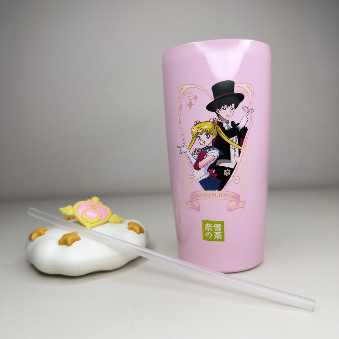 Stainless Steel Tumbler with Straw & Lid
