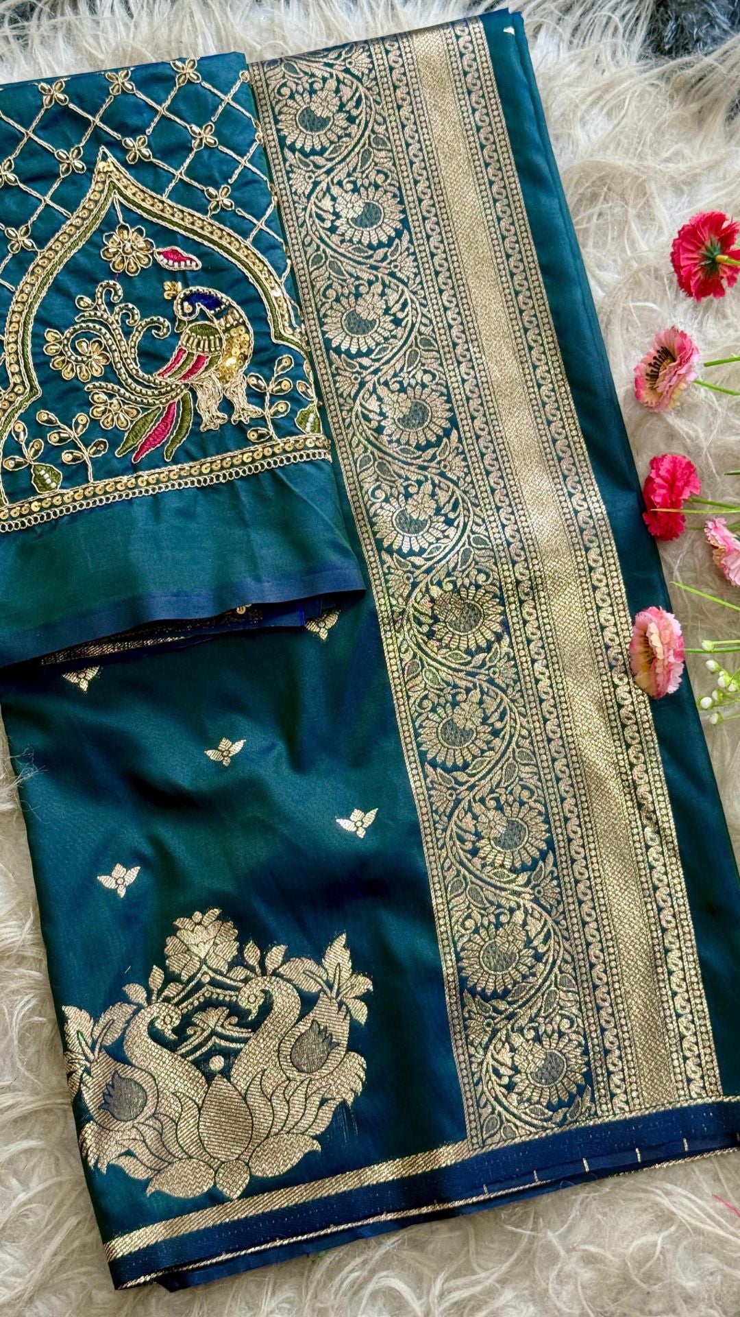 Royal Blue Paithani Silk Saree