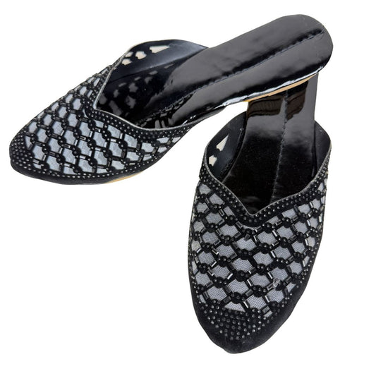 Black Embellished Party Wear Jutti