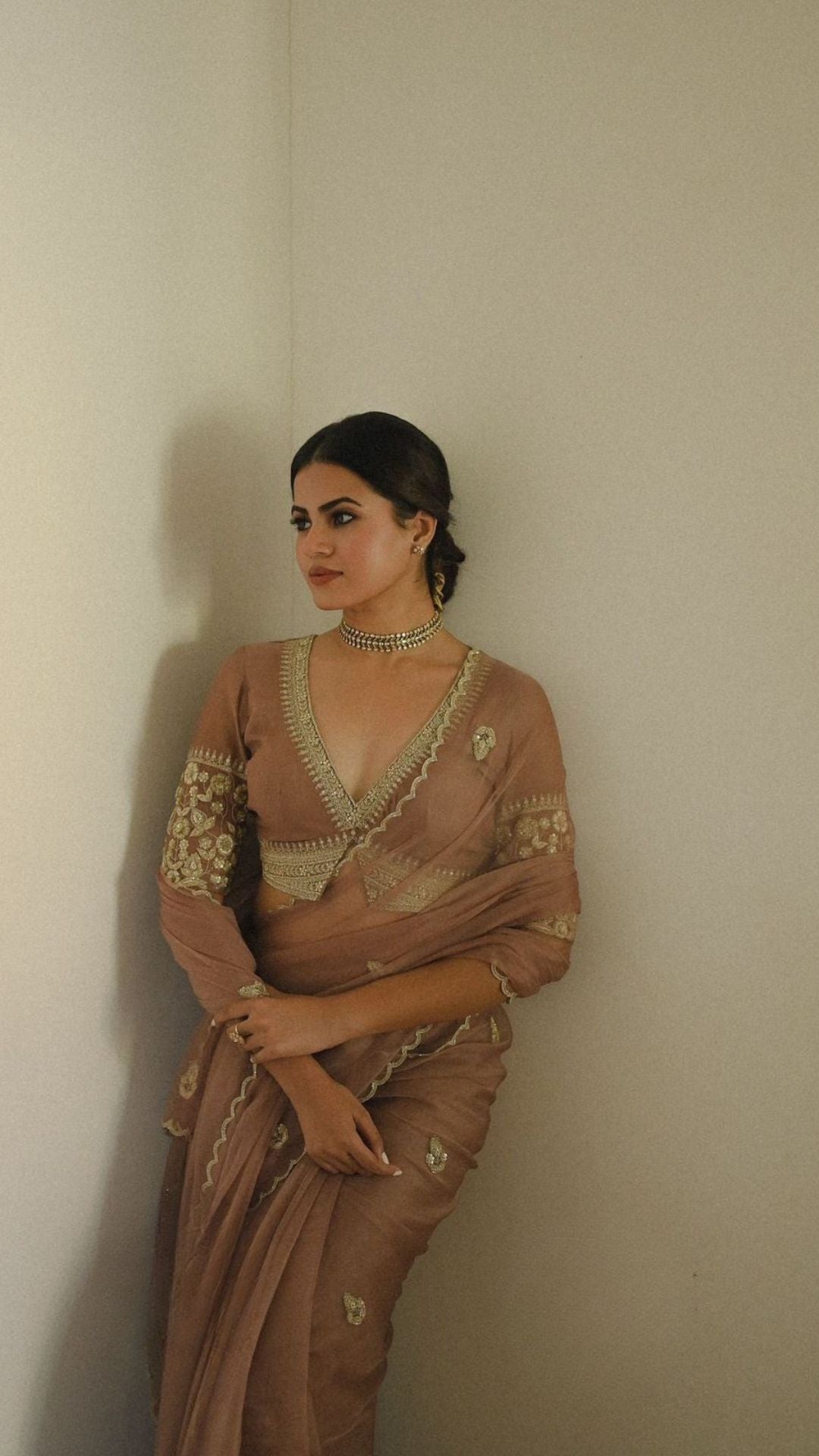 Pure Organza Saree: Valmoti Handwork Edition