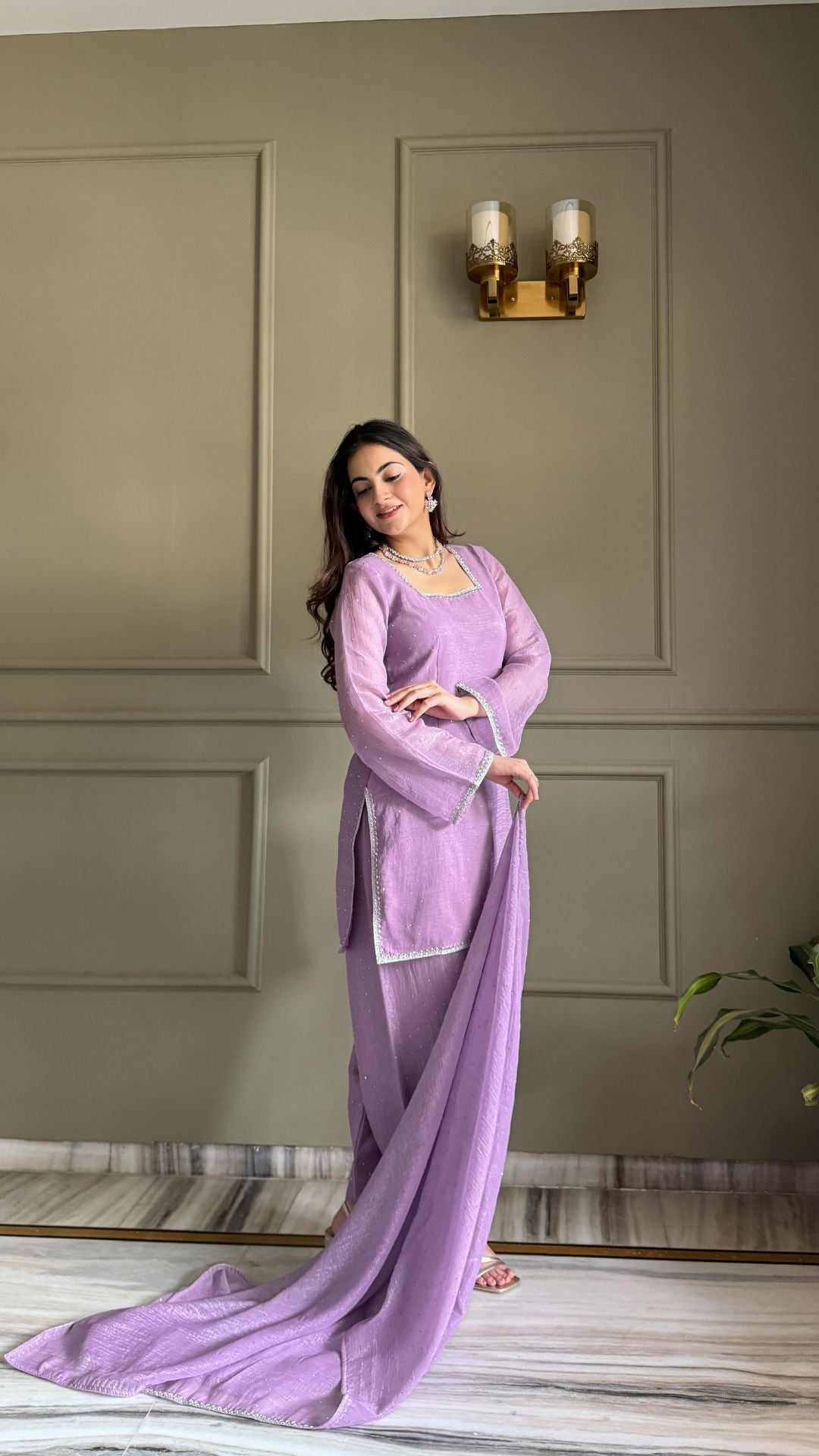 Special Crunchy Silk Farshi Salwar Suit Set
