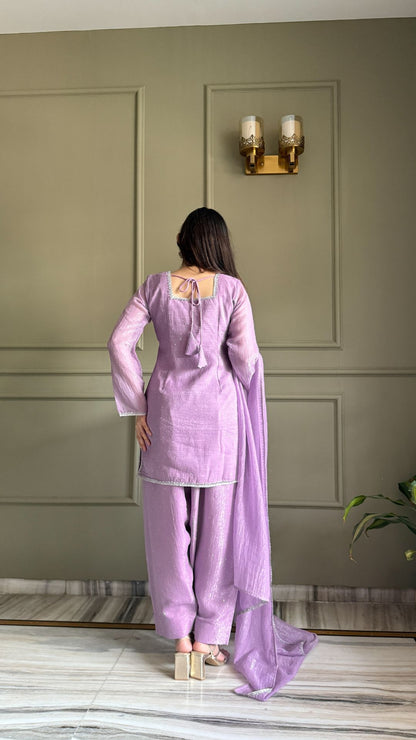 Special Crunchy Silk Farshi Salwar Suit Set