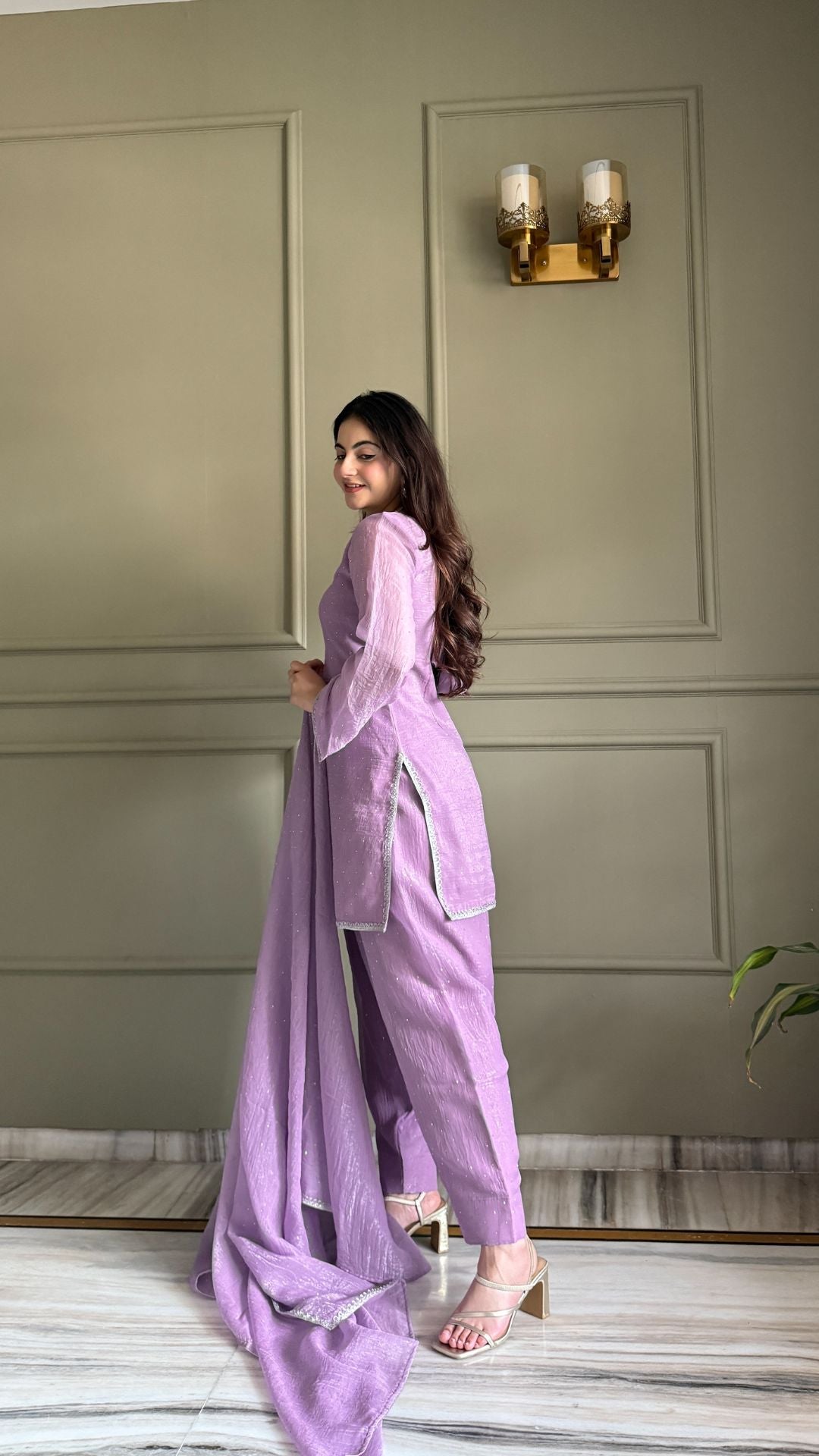 Special Crunchy Silk Farshi Salwar Suit Set