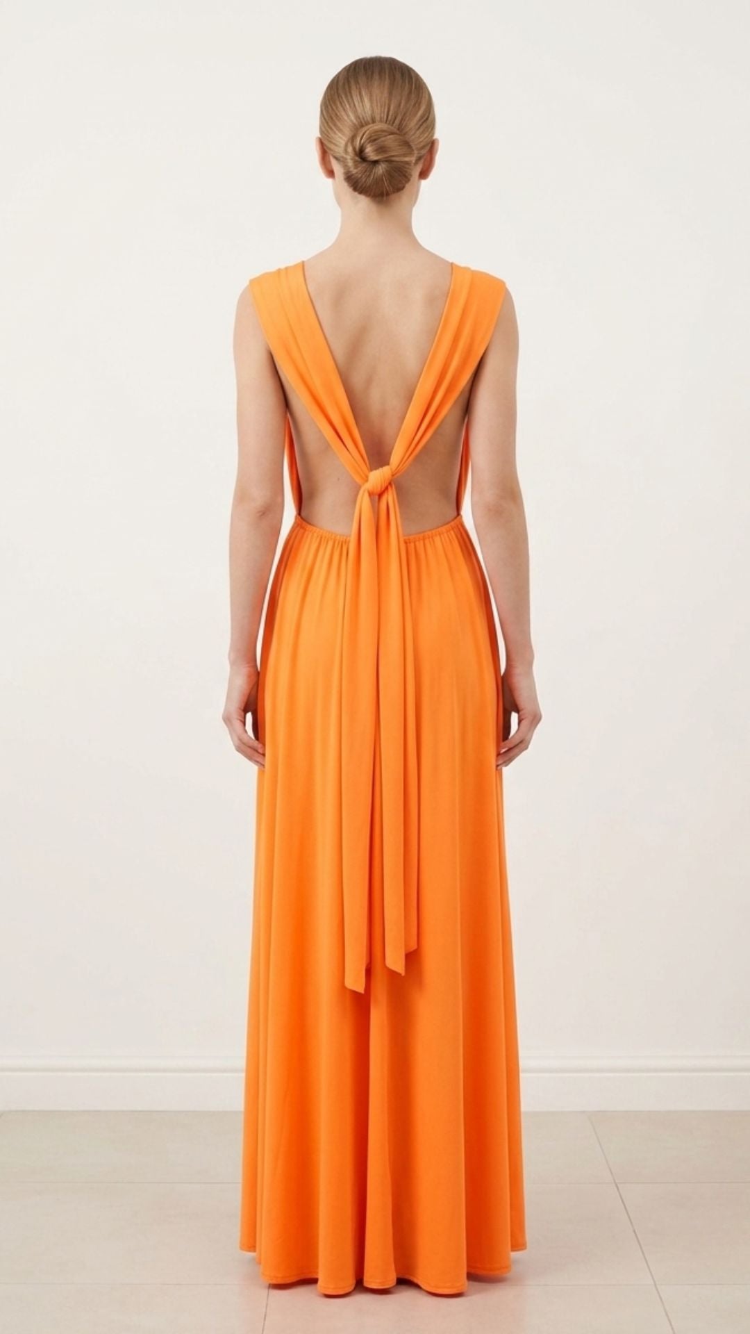 orange open back dress Women's Deep V-Neck Backless Maxi – Baranashe Item:Corsage Wrist This dress is made Style:64928J Ariana Ribbed Sweater Dress,