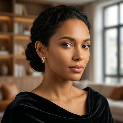 Anti-Tarnish Gold Stud Earrings
