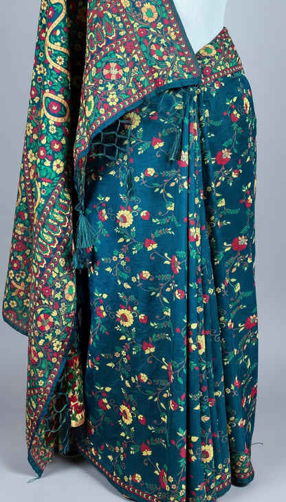 Banarashe Exquisite Art Silk Saree with Contrast Brocade Blouse