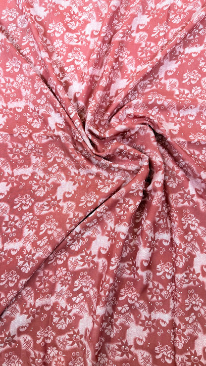 Floral Print, Paisley, Printed, Self Design Daily Wear Georgette Saree  (Pink)