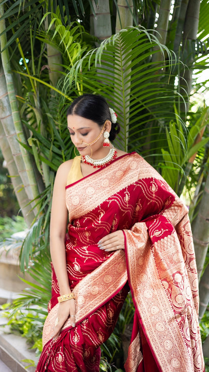 Laalima Banarasi Katan Silk Saree – A Woven Ode to Tradition