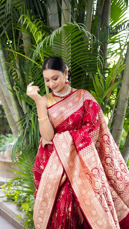 Laalima Banarasi Katan Silk Saree – A Woven Ode to Tradition