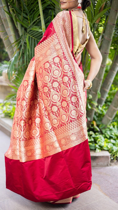 Laalima Banarasi Katan Silk Saree – A Woven Ode to Tradition
