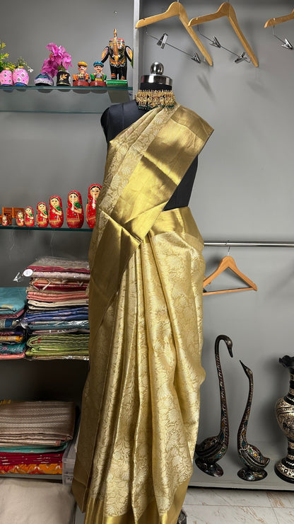 Gold Tissue Banarasi Saree