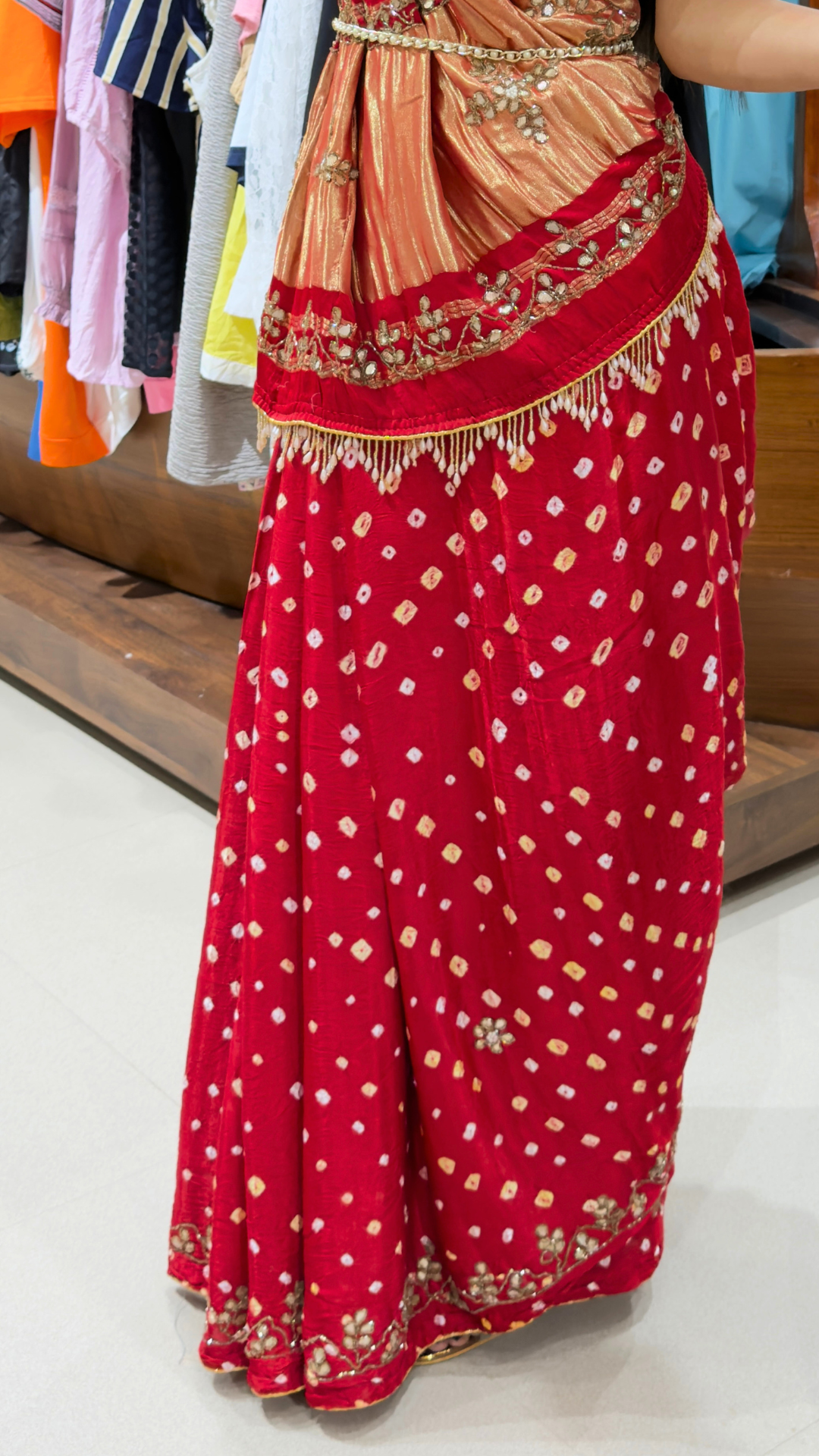 BanaraShe Ankita Lokhande Inspired Viral Red Saree